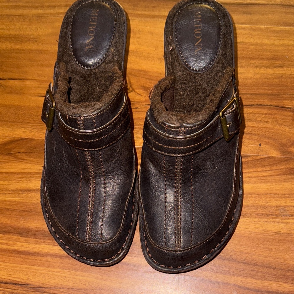 Merona Dark Brown Women’s Slip-On Loafers/Clogs